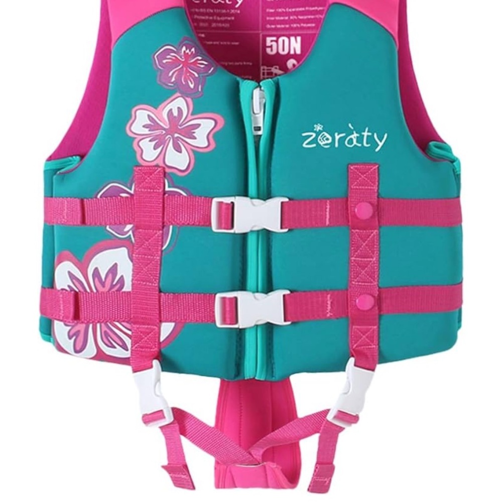 Zeraty Pink and Teal Life Vest NWT